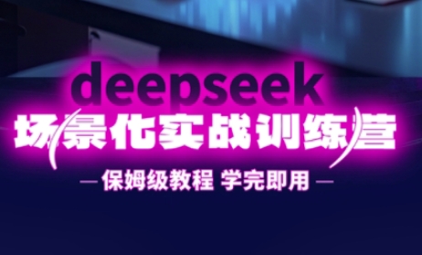 DeepSeek场景化实战训练营，保姆级教程，学完即用，手把手教你用DeepSeek提升效率-青年云网创—高质量项目商城